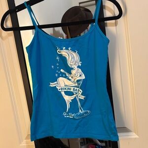 Blue Graphic Women's Top